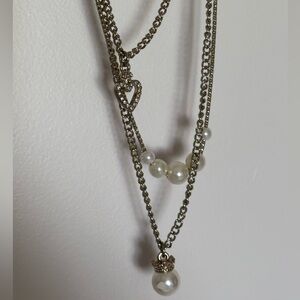Juicy Couture Gold Necklace with Heart Pendant